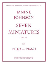 SEVEN MINIATURES OP 33 CELLO AND PIANO cover